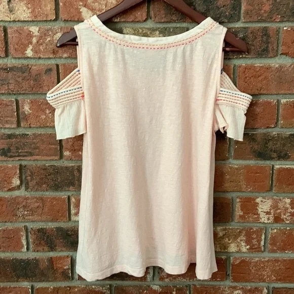 Akemi + Kin Pink Flowy Cold Shoulder Top - Picture 8 of 9